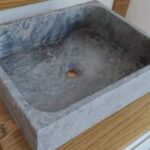 Умивальник прямокутний сірий